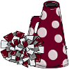 Cheer Poms Megaphone