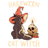 Halloween Halloween Katze Hexe