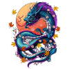 Vaporwave japansk drage