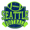 Seattle Football Neon Badge