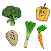 Happy vegetables