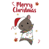 Tapir Noël Tapir Animaux d’hiver
