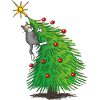 Chat sapin de Noël