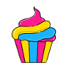 Pansexual Cupcake Pan Pride