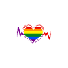 LGBT Heartbeat Gay Pride