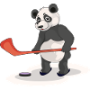 Ice Hockey Panda Bear