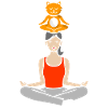 Yoga with the cat