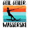 Wasserskier Wasserski Wasserskifahrer