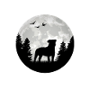 Parson Russell Terrier Moon