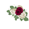 letter N flowered