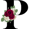 letter P flowery