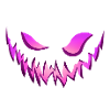 monstre, monstre effrayant, monstre violet