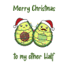 Avocado Christmas Lights Funny Avocados