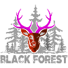 Black Forest Hirschgeweih Pink