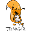 Teen squirrel