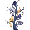 Cats on the tree
