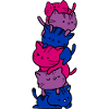 Bisexual Pride Cats