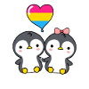 Penguin pair Pan Pride