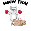 Muay Thai Funny Cat - MEOW THAI Bun