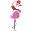 Flamingo Winter Christmas