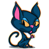 Cute Magic Cartoon Cat