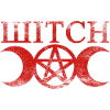 Wicca häxa Pentagram Måne