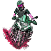 Motocross grün