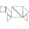 Tangram Turtle Black Edition No.1