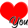 déclaration d'amour cœur rouge