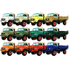 Farbpalette Unimog - Oldtimer - Regenbogen anders