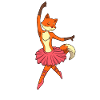 Comic Fuchs danse ballet - Ballerine