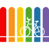 Rainbow rounded bike