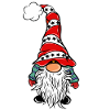 Christmas elves with snowflakes