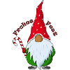 Wichtel mit Weihnachtsmütze