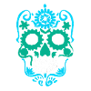 Skull mexican skulls gift dia de los muertos mexic