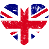 Flag Heart British Flag