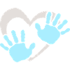 Baby Hand Heart HandPrint