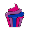 Bisexueller Cupcake Bisexual Pride