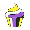 Nonbinary Cupcake Nonbinary Pride