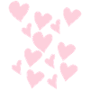 Delicate Pink Hearts