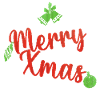 Fröhlicher Weihnachtspullover grün und rot