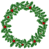 Kerstkrans gemaakt van hulsttakken