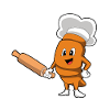 Brot Bäcker Nudelholz Backen