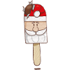 Santa Claus chocolate lollipop