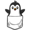 Penguin Chest Pocket Pocket
