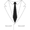 Suit with tie