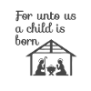 Crèche de Noël chrétienne