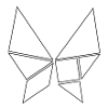 Butterfly Tangram Black Edition No.1