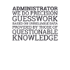 "Admin Guesswork | Admin"