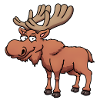 Happy Cartoon Moose